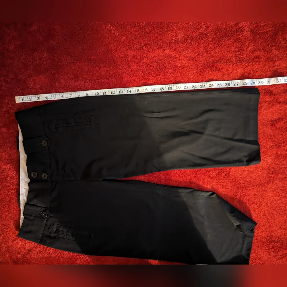 Mossimo Cropped Pants, Black- Size 6 - Picture 4 of 7